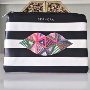 🟠 4 FOR $25 🟠  SEPHORA FLAT MAKE-UP/COSMETICS BAG